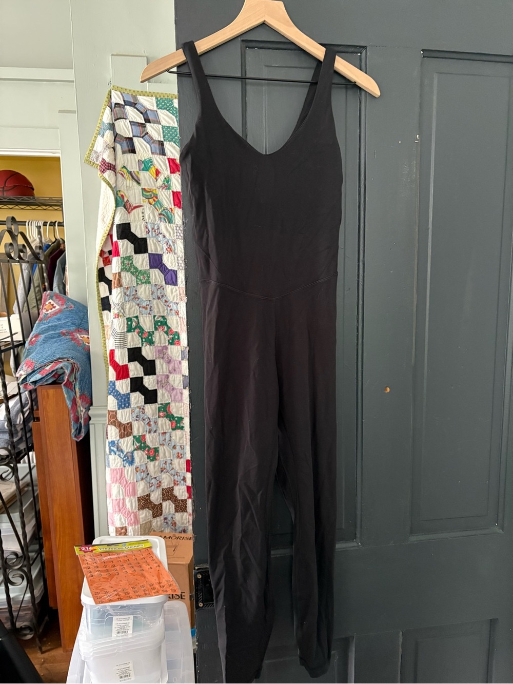 lululemon athletica Black Sleeveless V-Neck Jumpsuit